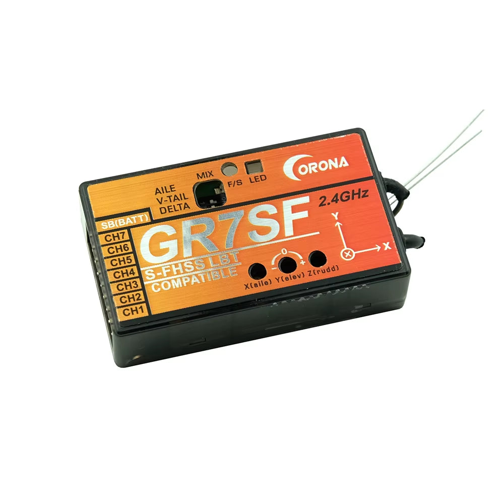 Corona 2.4Ghz R4SF R6SF R8SF C4SF-HV S-FHSS/FHSS Compatible Receiver for FUTABA S-FHSS T6 14SG