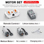 Technical Motor Power Functions Parts IR Speed APP Remote Control Battery Box Servo Light Receiver PF Car Building Blocks Bricks