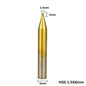 1Pc 6Mm Shank Titanium Coated Key Cutting Machine End Milling Cutter 1/1.5/2.0/2.5/3.0/4.0/5.0Mm Vertical Key Machine