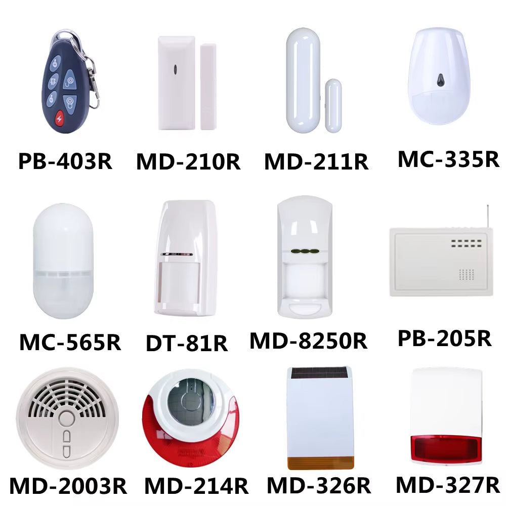 433Mhz or 868Mhz PB-403R Remote Control Arm Disarm Home Arm SOS 6 Key Function Wireless Alarm Remote Keyfob