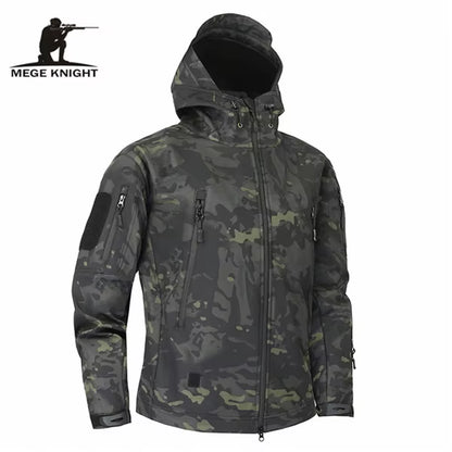 Mege Brand Clothing Autumn Men'S Military Camouflage Fleece Jacket Army Tactical Clothing Male Camouflage Windbreakers