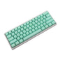 White Black Gray Green Blank Thick PBT OEM Profile 62 Key ISO 61 ANSI Keycaps for MX Switches Mechanical Keyboard (Only Keycap)