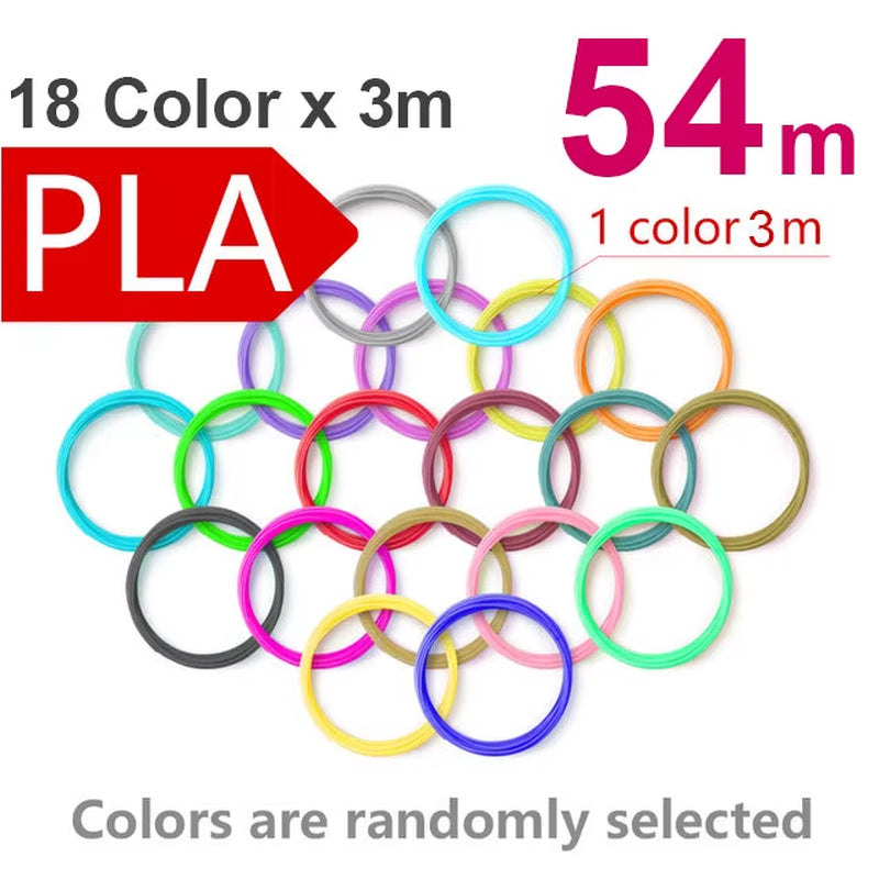 Filament 1.75Mm for 3D Pen 20/ 30 Colors Brilliant Color Filament ABS / PLA/ PCL No Smell Safety Plastic 3D Print Pen Filament