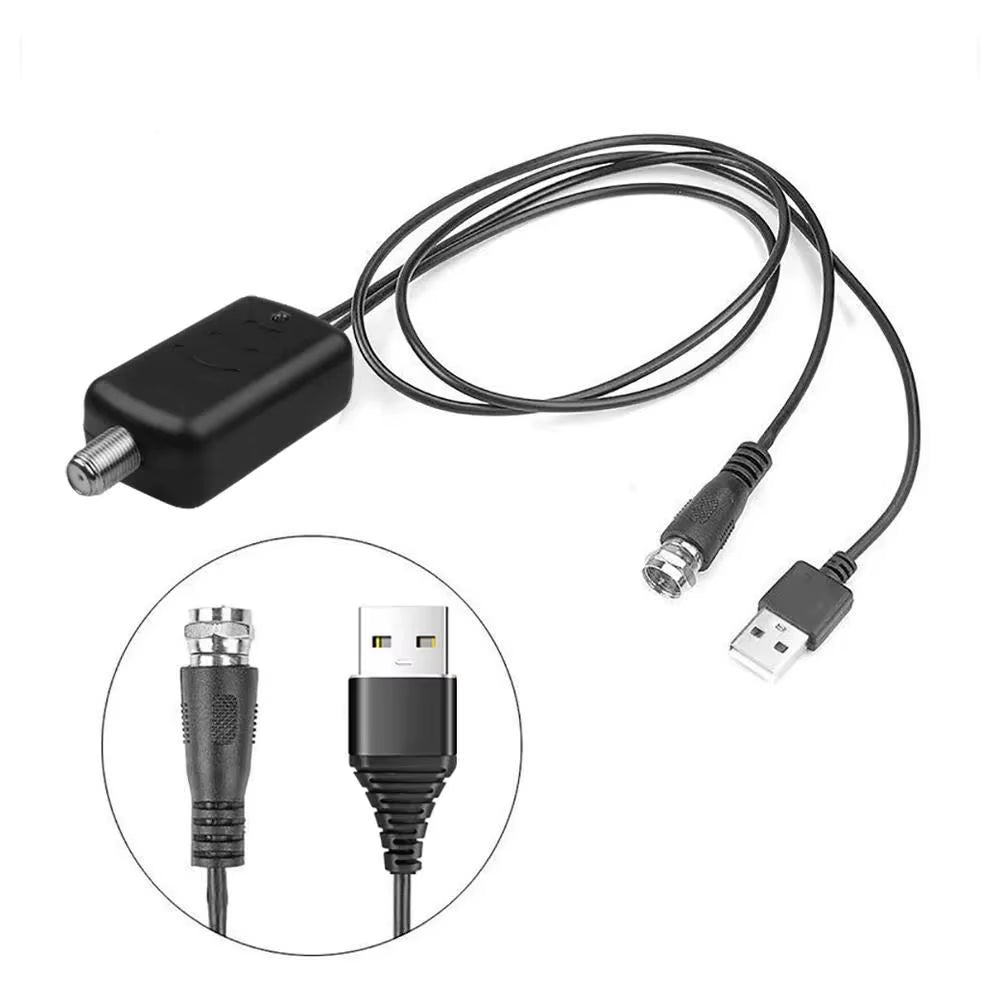 1 Pcs Digital TV Antenna Amplifier Signal Enhancer 4K UHD High-Definition TV Antenna Signal Receiver TV Antenna Signal Enhancer