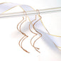 Ear Line for Women Simple Spiral Earrings Rose Gold Color Fashion Jewelry Brithday Friendship Gift ZYE243 ZYE319
