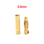 20Pcs/Lot 2.0Mm 3.0Mm 3.5Mm 4.0Mm 5.5Mm 6.0Mm 8.0MM Gold Bullet Banana Connector Plug for ESC Lipo RC Battery Plugs (10 Pair)