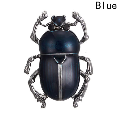 New Vintage Jewelry Beetle Brooches for Women Kids Enamel Green Purple Animal Insects Brooch Jewelry