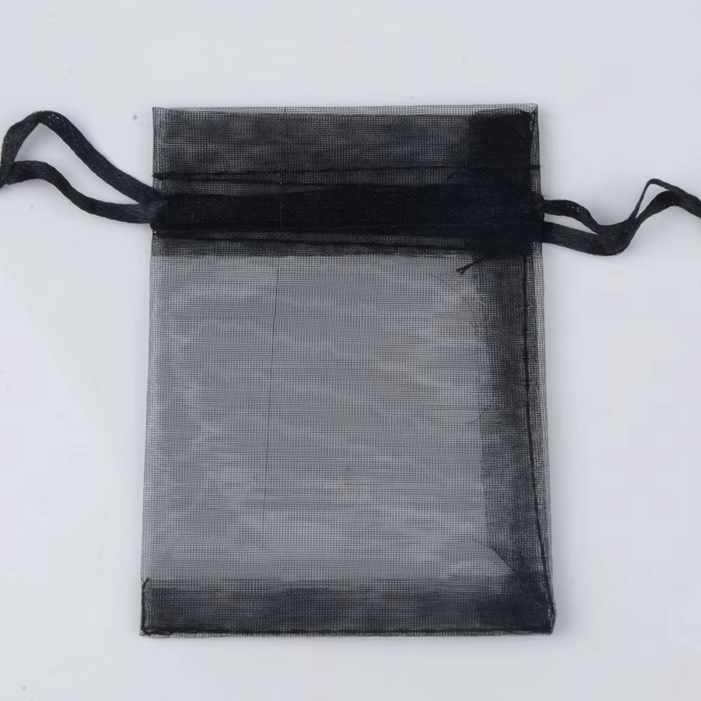 50Pcs/Lot 24 Colors Jewelry Bag Organza Gift Bags for Jewelry Packaging Bags Wedding Gift Storage Drawstring Pouches Wholesale