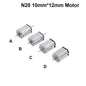 Micro 10Mm*12Mm N20 Motor DC 3V 3.7V 6V 9V 12V High Speed Single/ Dual-Shaft Large Torque DIY N-Scale Toy Car Electric Engine