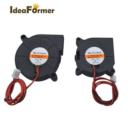1 Pcs 4020/5015 Blower Turbo Cooling Fan Brushless DC 12V&24V 3D Printer with 2Pin Dupont Wire Cooler 30Cm Wire for J-Head