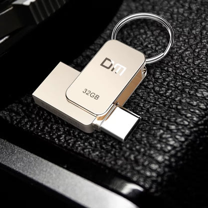 PD059 USB Flash Drive 32GB OTG Metal USB 3.0 Pen Drive Key 64GB Type C High Speed Pendrive Mini Flash Drive Memory Stick