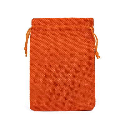 50Pcs/Lot Drawstring Natural Burlap Bag Jute Gift Bags Multi Size Jewelry Packaging Wedding Bags with Candy Bag Can Custom Logo