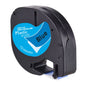CIDY 91201 Compatible 12Mm*4M Black on White Dymo Letratag Plastic Tape LT 91331 LT9120112267 18769 18771 for LT-100H LT-100T