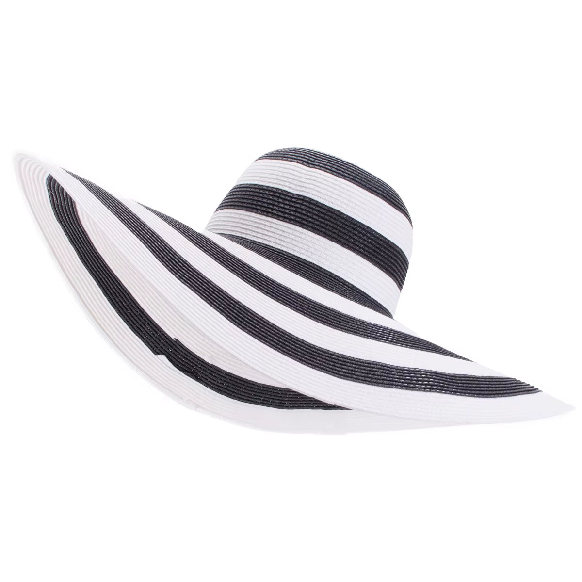 7.1''/18Cm Foldable Oversized Huge Wide Brim Sun Beach Straw Hats Wedding Womens Floppy Party Dressy A330