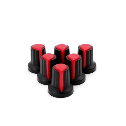 30Pcs/Lot Potentiometer Knobs 15X17Mm 6Mm WH148 Potentiometer B10K Color Knob Cap Yellow Orange Blue White Red 5Value*6Pcs=30Pcs