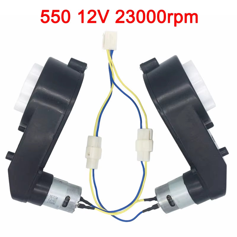 Children'S Electric Car Gearbox with 12V and 6V DC Motor,Kid'S Car Engine 550 and 390, High Speed Motor for Remote Control Car