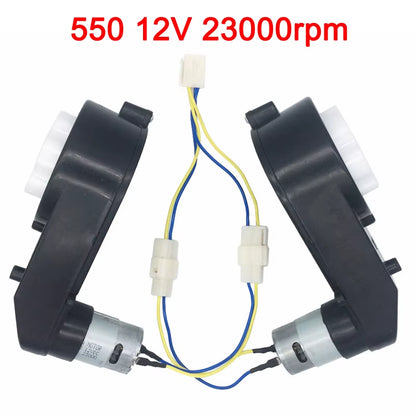 Children'S Electric Car Gearbox with 12V and 6V DC Motor,Kid'S Car Engine 550 and 390, High Speed Motor for Remote Control Car