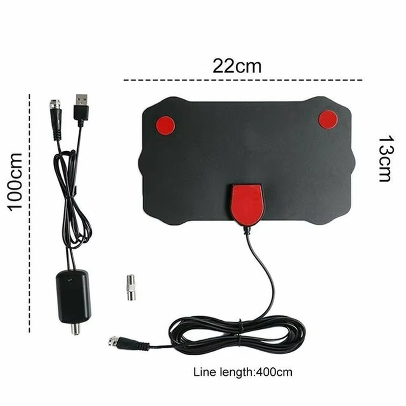 Antenna TV Digital Antena HDTV 4K 8K Interior Indoor Signal High Range Amplified Booster Satellite Receiver Mini 50 Miles Aerial