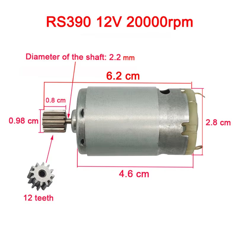 Children'S Electric Car DC Motor, Kid'S Car High Speed Motor,Dl 550 High-Power Motor 570 35000Rpm Engine