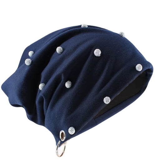 New Fashion Men Women Unisex Casual Hat with Skull Hoop Brand Hats Winter Warm Beanies Skullies Thick Adult Hip Hop Bonnet