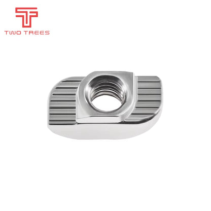 50Pcs/Lot M3/M4/M5 Carbon Steel T Type Nuts Fastener Aluminum Connector for 2020 Industrial Profile 3D Printer Parts