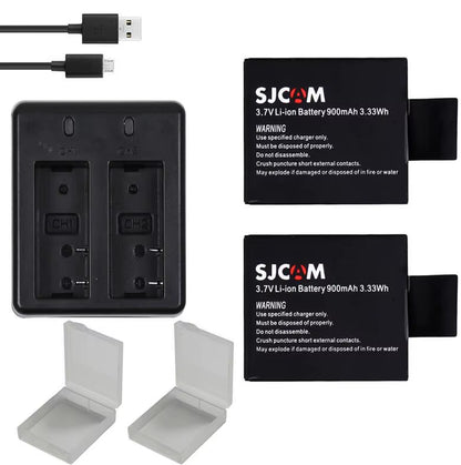 New SJCAM Sj4000 Eken H9 GIT-LB101 GIT BATTERY Sj5000 Sj6000 Sj7000 SJ8000 SJ9000 Battery +Dual USB Charger