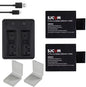 New SJCAM Sj4000 Eken H9 GIT-LB101 GIT BATTERY Sj5000 Sj6000 Sj7000 SJ8000 SJ9000 Battery +Dual USB Charger