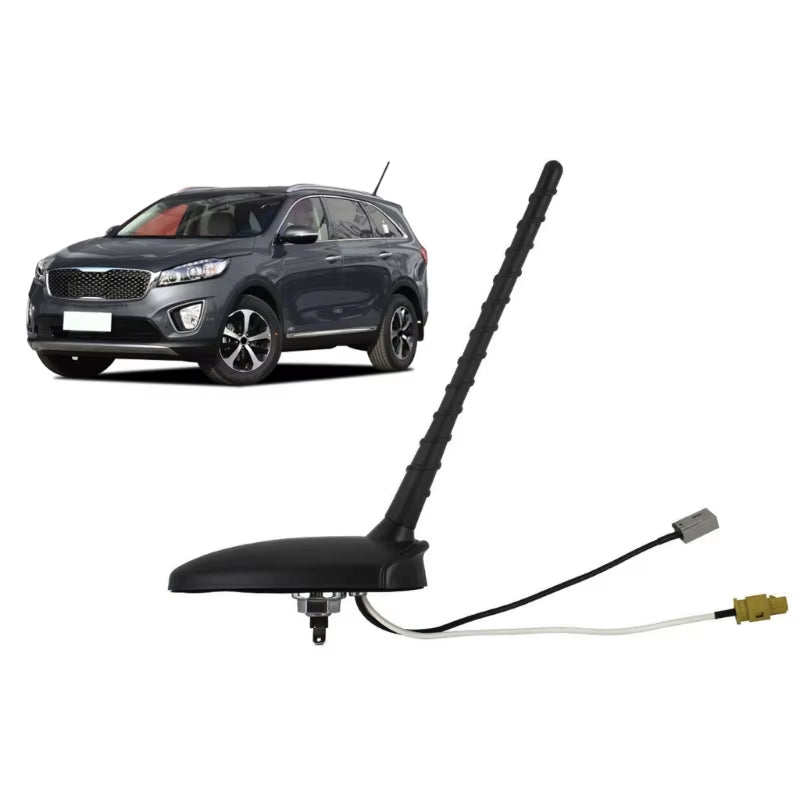 Multifunctional Vehicle Antenna with Base Signal Boosts Improve Signal Reception & Charging Convenience Simple Installs