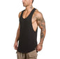 Brand Gym Clothing Men Bodybuilding and Fitness Stringer Tank Top Vest Sportswear Undershirt Muscle Workout Singlets