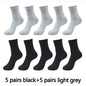 10 Pairs High Quality Bamboo Fiber Men'S Socks Business Breathable Deodorant Compression Socks Men Long Big Size EUR 38-46