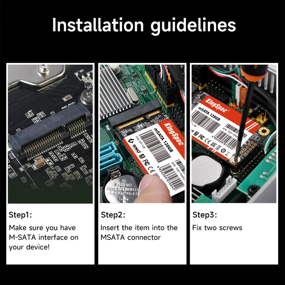 128Gb 256Gb 512Gb Msata SATA III 6GB/S SSD 1TB 2TB Mini PCIE Hard Drive Solid State Drive Disk for Dell Lenovo