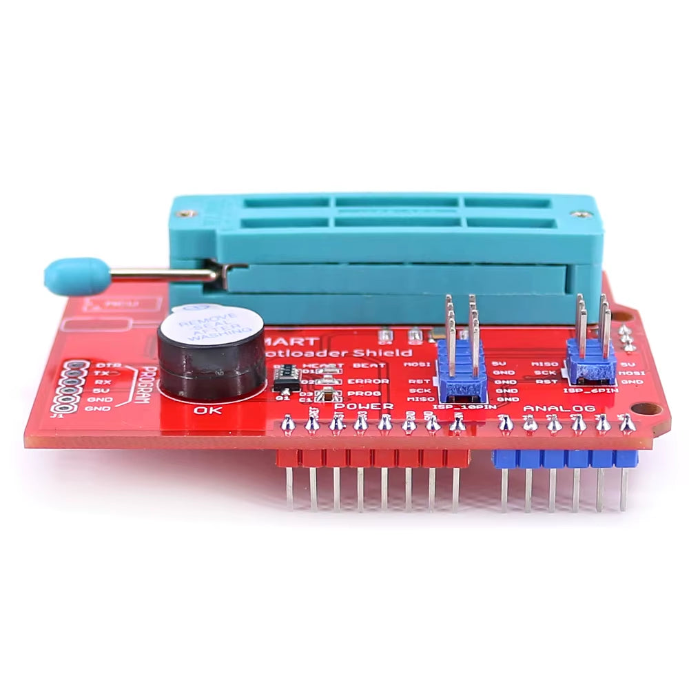 AVR ISP Bootloader Shield Burning Programmer Board for Atmega328P Bootloader Module with Buzzer and LED Indicator for 328P Board