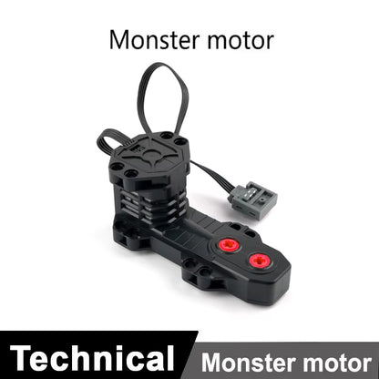MOC Train Motor Kit Servo,Battery Box, IR Remote, LED Lights Power Functions Parts for Smart Technical Building Blocks Creations