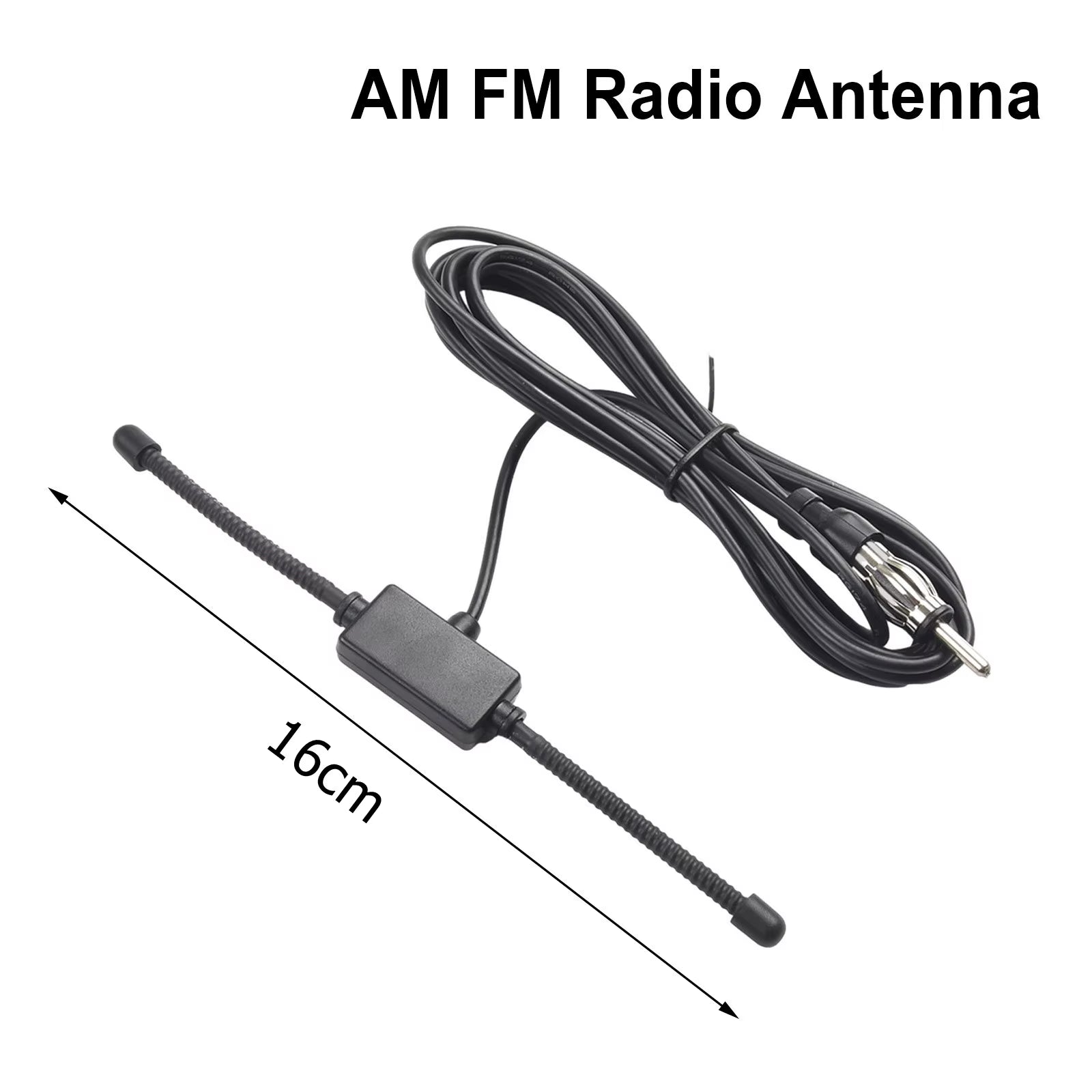 Car Radio Antenna AM/FM Radio Sheep Antenna T-Shaped Small-Sized Hidden Glass Car Stereo AM FM Dipole Antenna Instrument Part