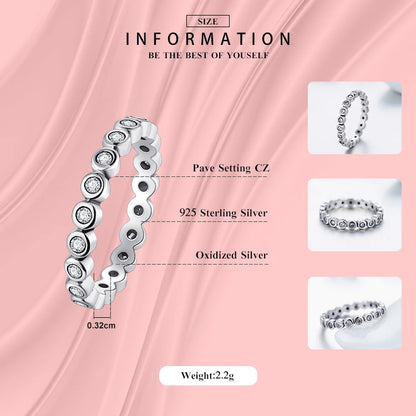Top Quality Luxury Original Real Solid 925 Sterling Silver Starshine Finger Ring Authentic Jewelry for Women Wedding Gift