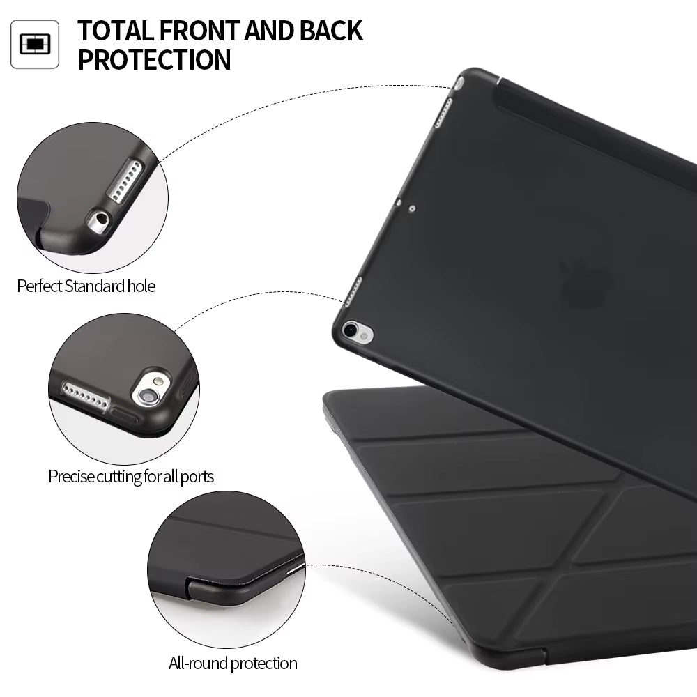 For Ipad 2 3 4 Air 1 2 3 Case Silicone Cover for Ipad 10.2 9.7 6Th 7Th 8 Generation Case for Ipad Pro 11 Air 2024 Mini 5 6 Capa