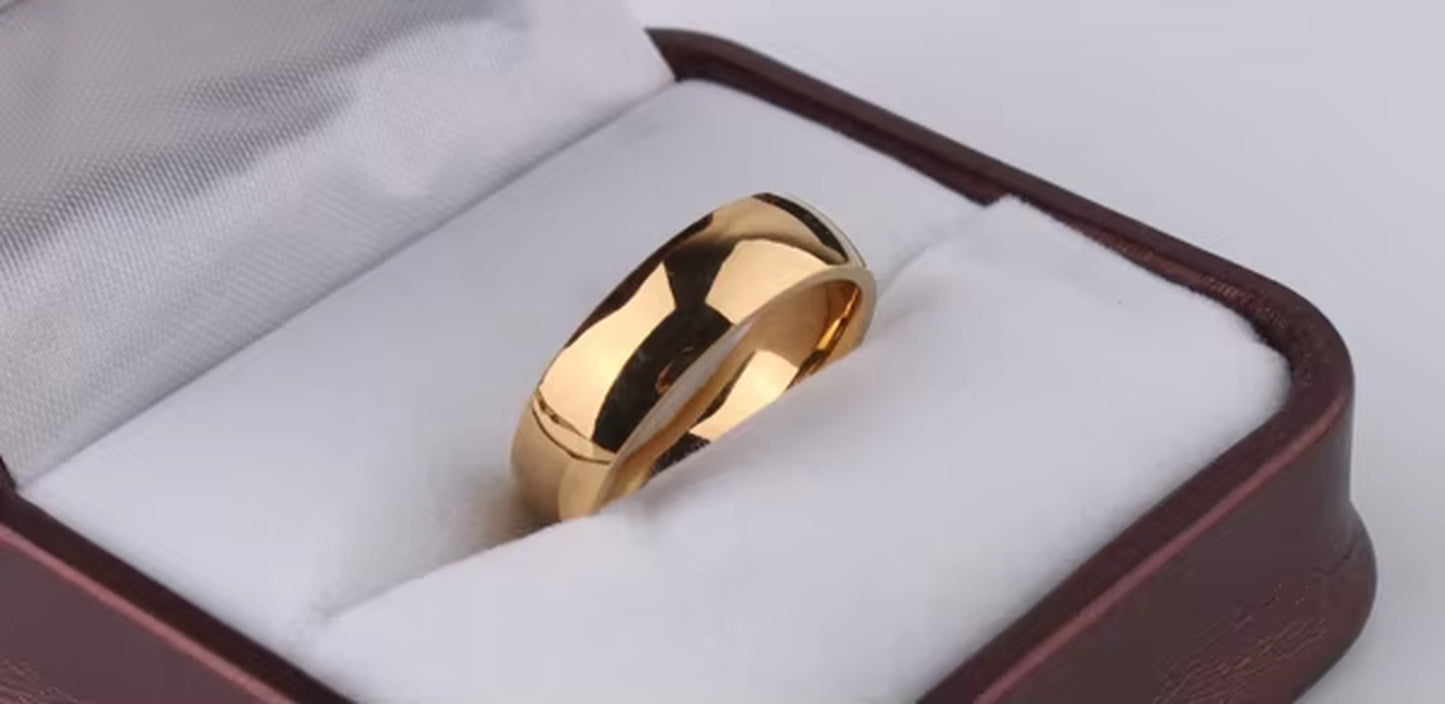 Eengrave Custom Name Signet Ring Logo Light Version Gold Color Wedding Rings for Women Glossy Tainless Steel Ring Men