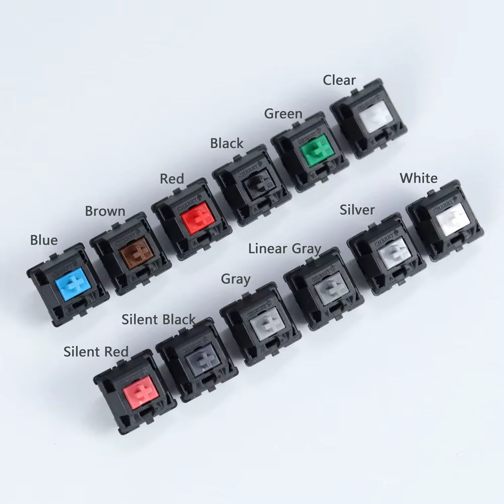 Original  Mx Switch 3 Pin Mechanical Keyboard Brown Blue Red White Clear Silver Slilent Black Gray Green Keyboard Switch