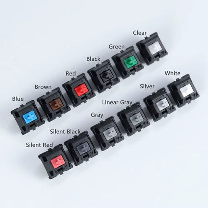 Original  Mx Switch 3 Pin Mechanical Keyboard Brown Blue Red White Clear Silver Slilent Black Gray Green Keyboard Switch