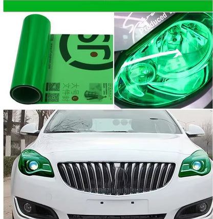 PVC Car Headlight Lamp Film Fog Lamp Sticker Car Headlight Tailing Moulding Foil Self-Adhesive Car Accessories