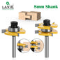 2 Pcs 8Mm Shank Tongue & Groove Joint Assemble Router Bits T-Slot Milling Cutter for Wood Woodwork Cutting Tools MC02002