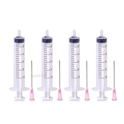 4PCS Ink Refill Tool 10Ml Syringe with Blunt Needle for EPSON Canon HP Brother CISS Tank Refillable Cartridge Refilling Ink Kit