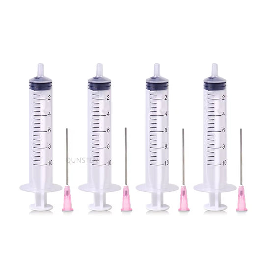 4PCS Ink Refill Tool 10Ml Syringe with Blunt Needle for EPSON Canon HP Brother CISS Tank Refillable Cartridge Refilling Ink Kit