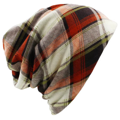 Brand Autumn Winter Hats for Women Plaid Design Contrast Color Ladies Hat Skullies and Beanies Men Hat Unisex HT022