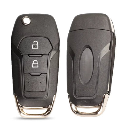 2/3/4 Button Flip Folding Car Key Shell Case for Ford Focus Fusion Mk2 Mk7 Explorer Ranger Uncut Blank HU101 Blade