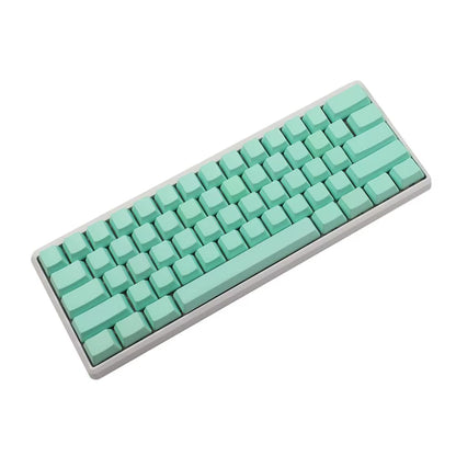 White Black Gray Green Blank Thick PBT OEM Profile 62 Key ISO 61 ANSI Keycaps for MX Switches Mechanical Keyboard (Only Keycap)