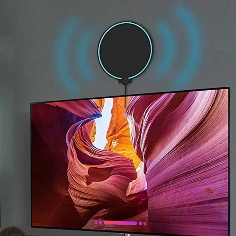 Amplified HD Digital TV Antenna - 200 Miles VHF/UHF High Gain with Booster for Indoor Outdoor Use