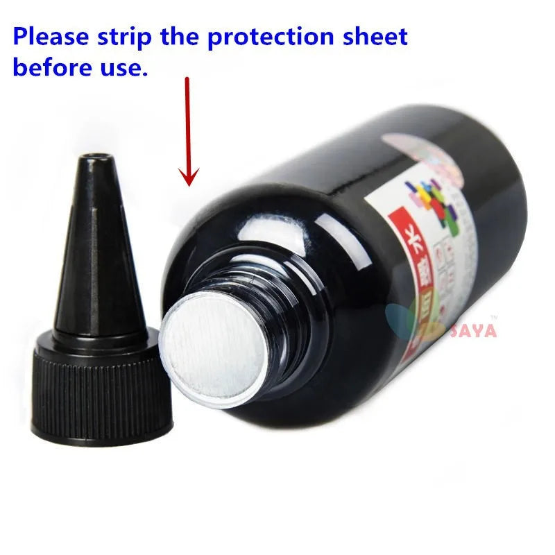 5X100Ml Universal Dye Ink BK C M Y Refill Kit for HP Canon  Brother Dell Deskjet Inkjet Printer ,Tank Ink Cartridge CISS