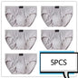 100% Cotton Briefs Mens Comfortable Underpants Man Underwear M/L/XL/2XL/3XL/4XL/5XL 5Pcs/Lot Free & Drop Shipping