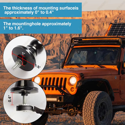 Universal Marine Radio Antenna AM/FM for Golf Cart ATV UTV RV Truck Excavator Tractor RVR Yacht Waterproof Flexible Signal
